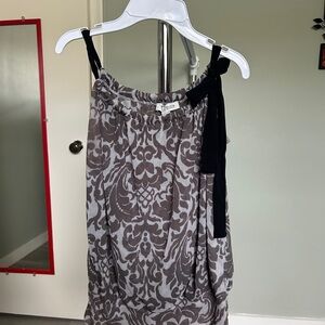 Gray and Black Patterned Shirt